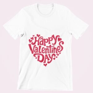 Happy Valentines Day heart shape Happy Valentines Day