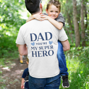 Dad Super Hero Back
