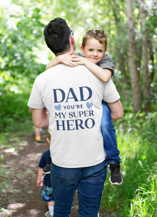 Dad Super Hero Back