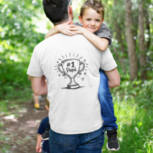 No1 papa Back #1 Papá b