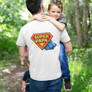 Super papa Back Super Dad Back
