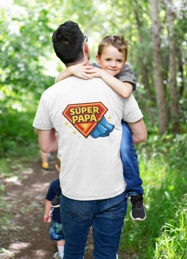 Super papa Back Super Dad Back