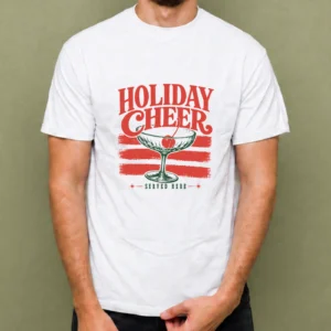 Holiday Cheer - hombre Holiday Cheer, camiseta blanca, hombre