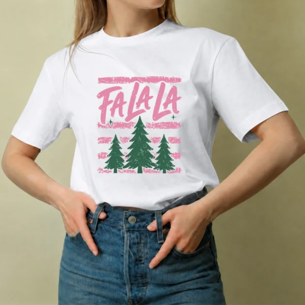 Fa La La entre Pinos - mujer Fa La La entre Pinos, camiseta blanca, mujer