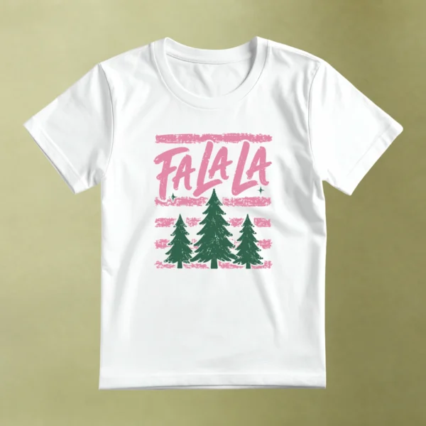 Fa La La entre Pinos, camiseta blanca, principal