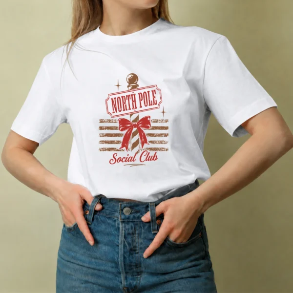 North Pole Social Club - mujer North Pole Social Club, camiseta blanca, mujer
