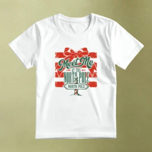 Meet Me at the North Pole, camiseta blanca, principal