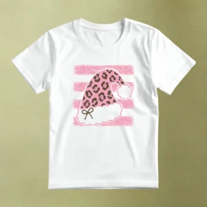 Gorro Navideño Animal Print, camiseta blanca, principal