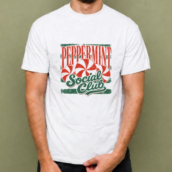 Peppermint Social Club, camiseta blanca, hombre