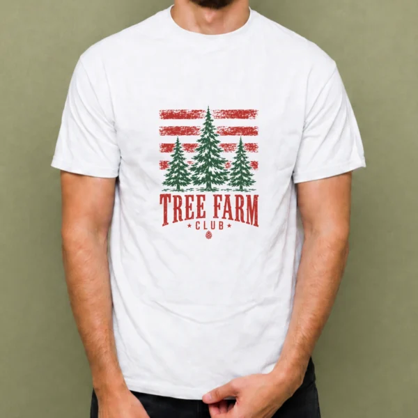 Tree Farm Club - hombre Tree Farm Club, camiseta blanca, hombre
