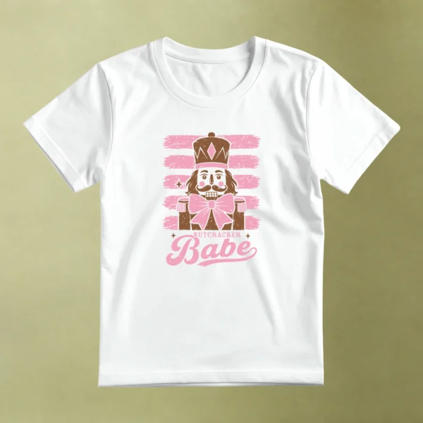 Nutcracker Babe, camiseta blanca, principal