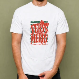 Very Merry Christmas Club - hombre Very Merry Christmas Club, camiseta blanca, hombre