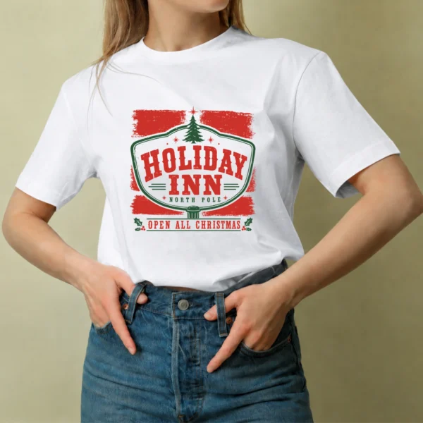 Posada del Polo Norte - mujer Posada del Polo Norte, camiseta blanca, mujer