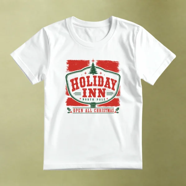 Posada del Polo Norte, camiseta blanca, principal