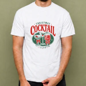 Christmas Cocktail Duo, camiseta blanca, hombre