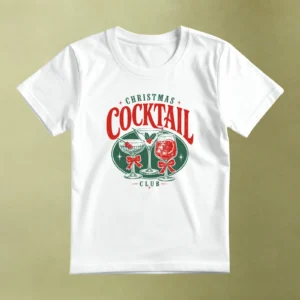 Christmas Cocktail Duo, camiseta blanca, principal