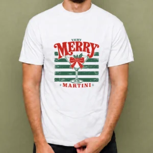 Very Merry Martini, camiseta blanca, hombre