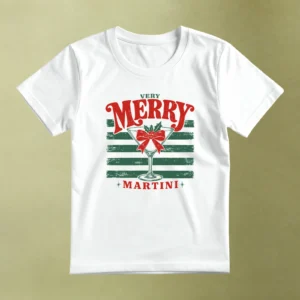 Very Merry Martini, camiseta blanca, principal