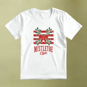 Mistletoe Club - principal Mistletoe Club, camiseta blanca, principal