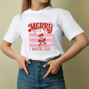 Merry Martini Club - mujer Merry Martini Club, camiseta blanca, mujer