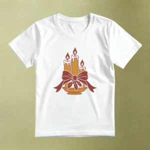 Velas Navideñas - principal Velas Navideñas, camiseta blanca, principal