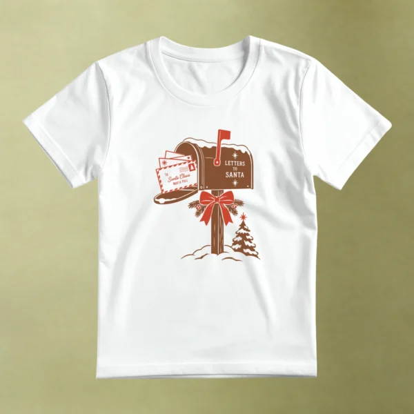 Buzón de Santa, camiseta blanca, principal