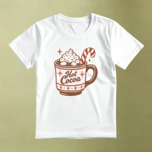 Chocolate Caliente Navideño - principal Chocolate Caliente Navideño, camiseta blanca, principal