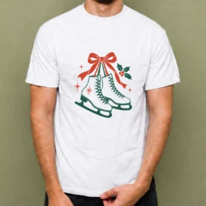 Patines con Lazo, camiseta blanca, hombre