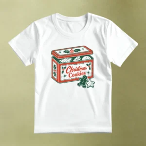 Lata de Galletas Navideñas - principal Lata de Galletas Navideñas, camiseta blanca, principal