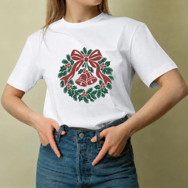 Corona con Campanas - mujer Corona con Campanas, camiseta blanca, mujer