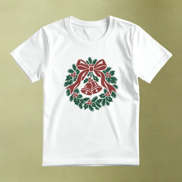 Corona con Campanas, camiseta blanca, principal