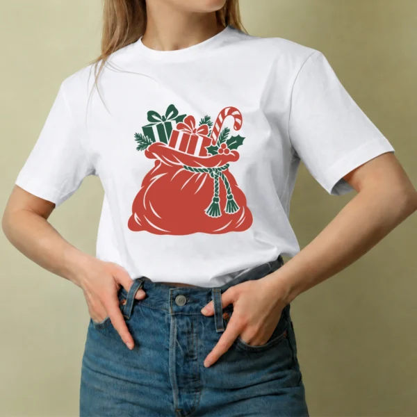 Saco de Regalos - mujer Saco de Regalos, camiseta blanca, mujer