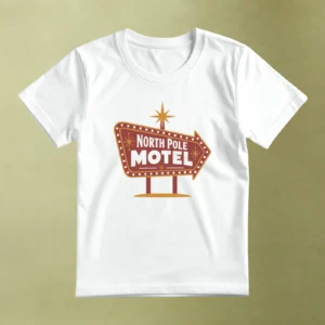 North Pole Motel, camiseta blanca, principal