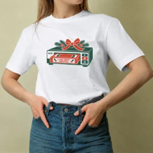Videocasetera Navideña - mujer Videocasetera Navideña, camiseta blanca, mujer