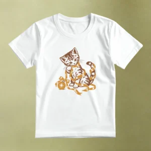 Gatito Navideño - principal Gatito Navideño, camiseta blanca, principal