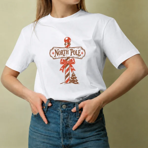 Señal del Polo Norte - mujer Señal del Polo Norte, camiseta blanca, mujer