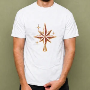 Estrella para el Árbol - hombre Estrella para el Árbol, camiseta blanca, hombre