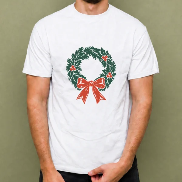 Corona de Pino, camiseta blanca, hombre