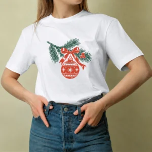 Esfera con Estrellas, camiseta blanca, mujer