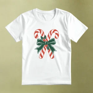 Bastones de Caramelo - principal Bastones de Caramelo, camiseta blanca, principal