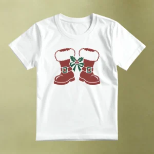 Botas de Santa, camiseta blanca, principal
