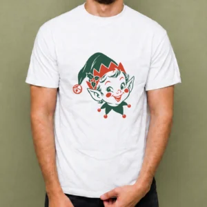 Duende Sonriente, camiseta blanca, hombre