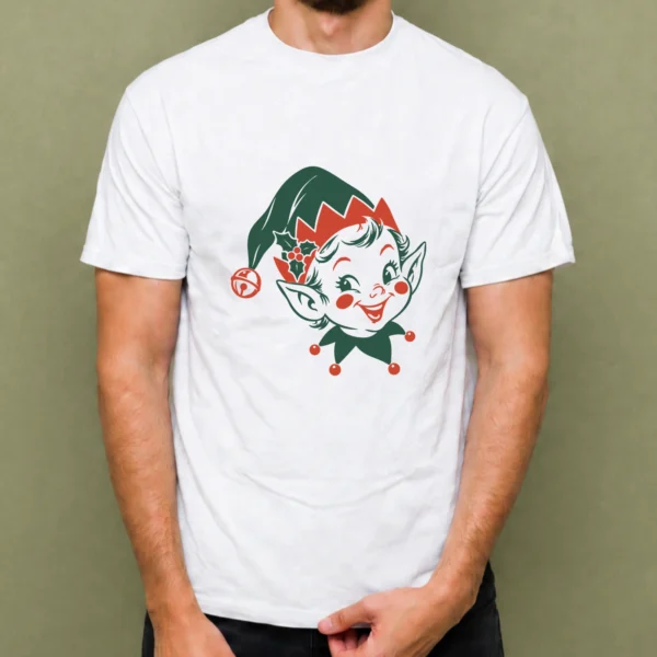 Duende Sonriente, camiseta blanca, hombre