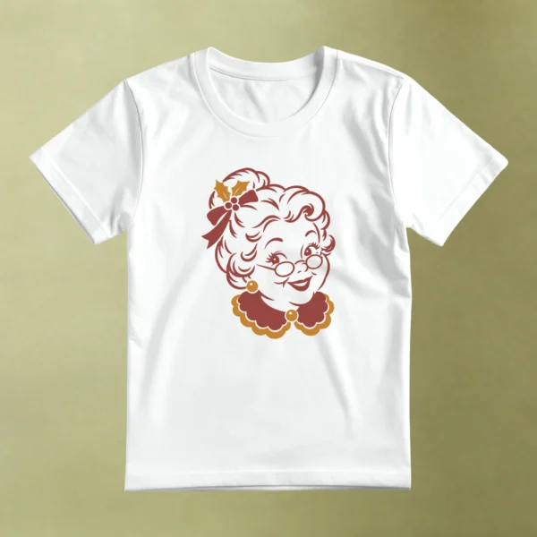 Señora Claus - principal Señora Claus, camiseta blanca, principal