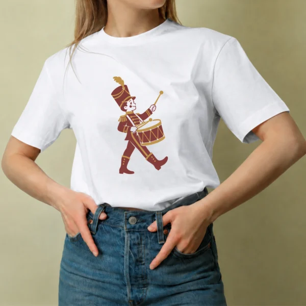 Soldadito con Tambor - mujer Soldadito con Tambor, camiseta blanca, mujer