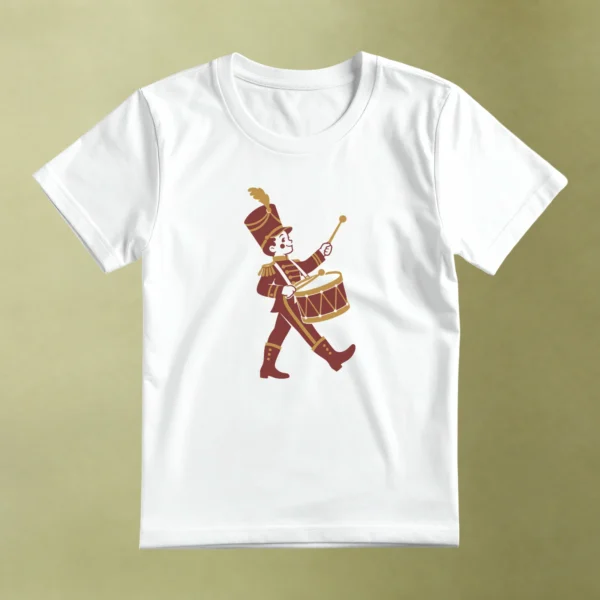 Soldadito con Tambor - principal Soldadito con Tambor, camiseta blanca, principal