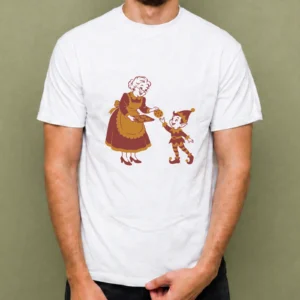 Galletas de la Señora Claus, camiseta blanca, hombre