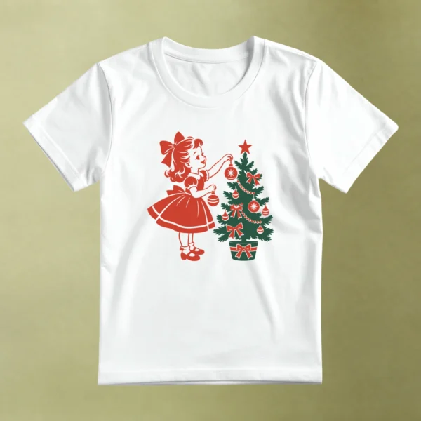 Decorando el Árbol - principal Decorando el Árbol, camiseta blanca, principal