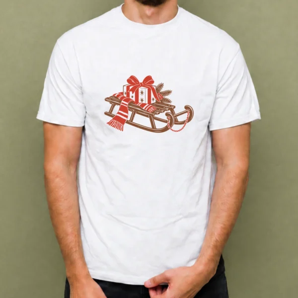 Trineo de Regalos - hombre Trineo de Regalos, camiseta blanca, hombre