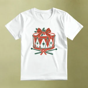Tambor Navideño - principal Tambor Navideño, camiseta blanca, principal
